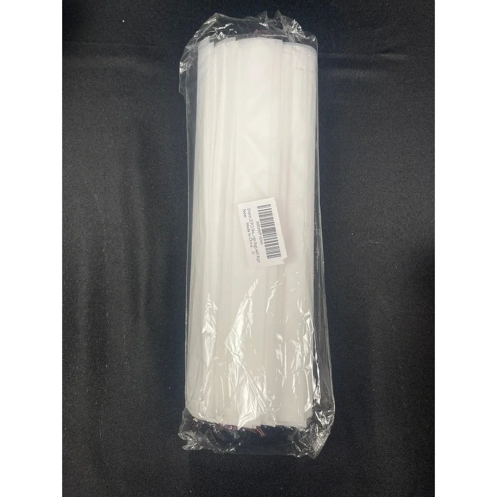 Ortarco 20 PCS Shoe Storage Bags with Rope Drawstring Frosted Plastic White New
